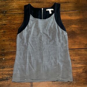Banana Republic adorable tank. Stripes and zipper